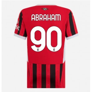 AC Milan Tammy Abraham #90 Replika Hjemmebanetrøje Dame 2024-25 Kortærmet